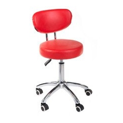 Taboret kosmetyczny BT-229 czerwony